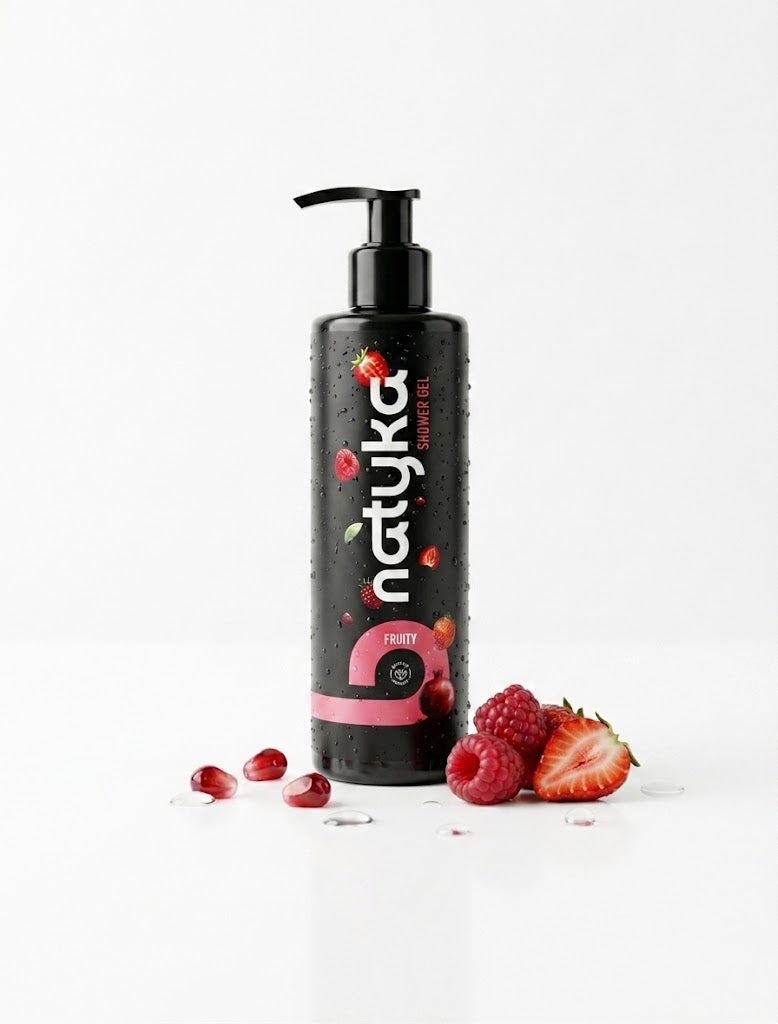 Gel douche Fruits rouges Natyka 250 ml