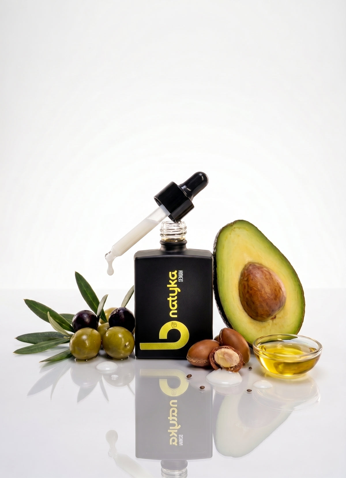 Sérum cheveux Natyka, flacon compte-gouttes